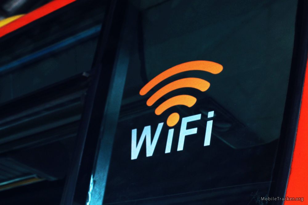 Wifi symbol on electronic device